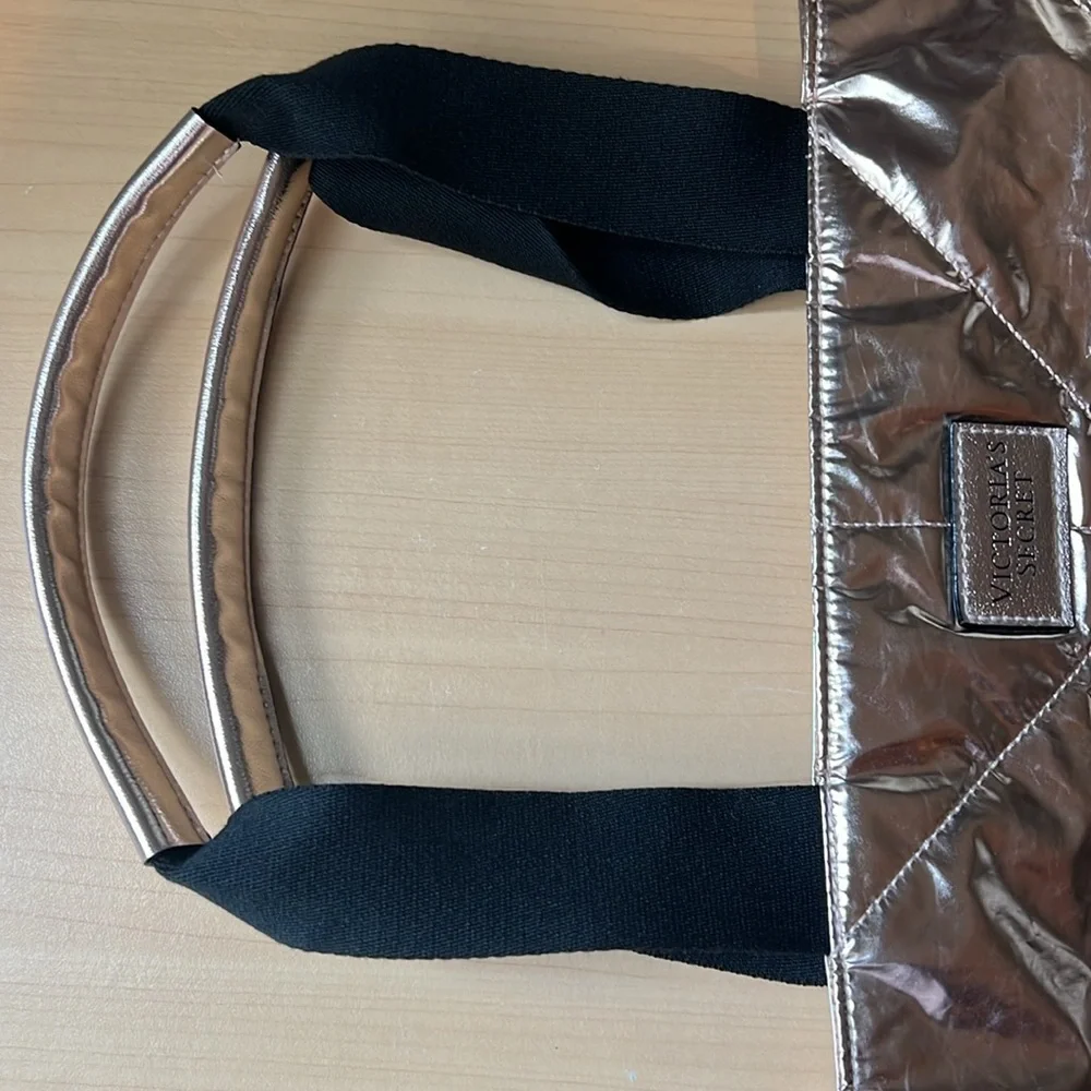 Victoria's Secret Gold Metallic Tote - Picture 3 of 7